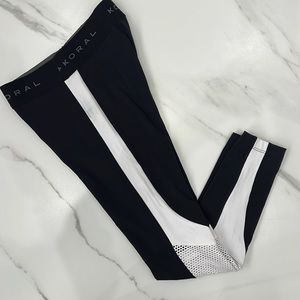 Koral Blackout High Rise Emblem Cut Cropped Legging